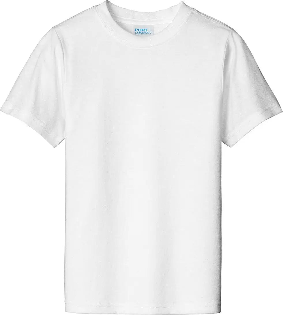 Port & Company Pc330y co Youth Tri-blend Tee - White
