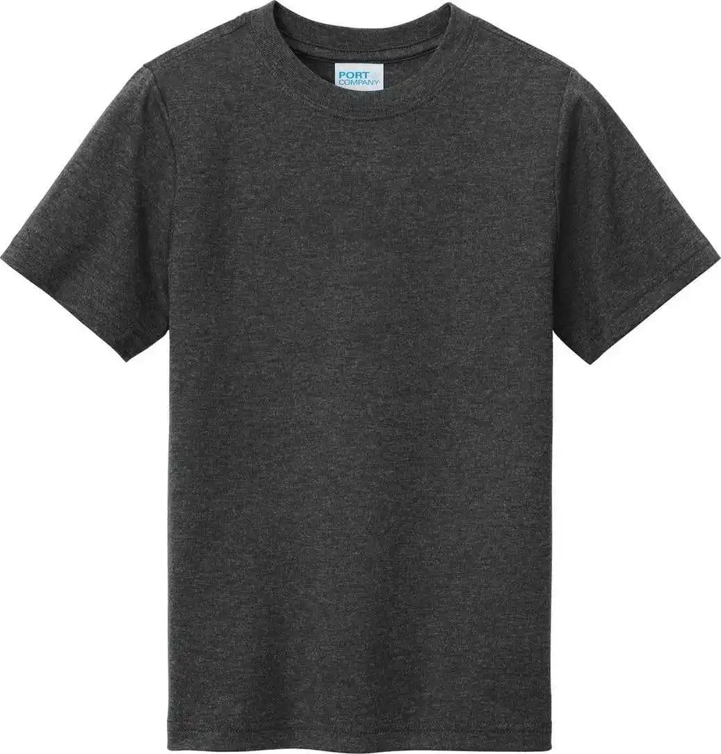 Port &amp; Company Pc330y Youth Tri Blend Tee Black Heather