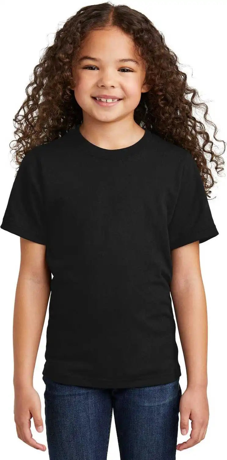 Port & Company Pc330y Youth Tri-blend Tee - Black