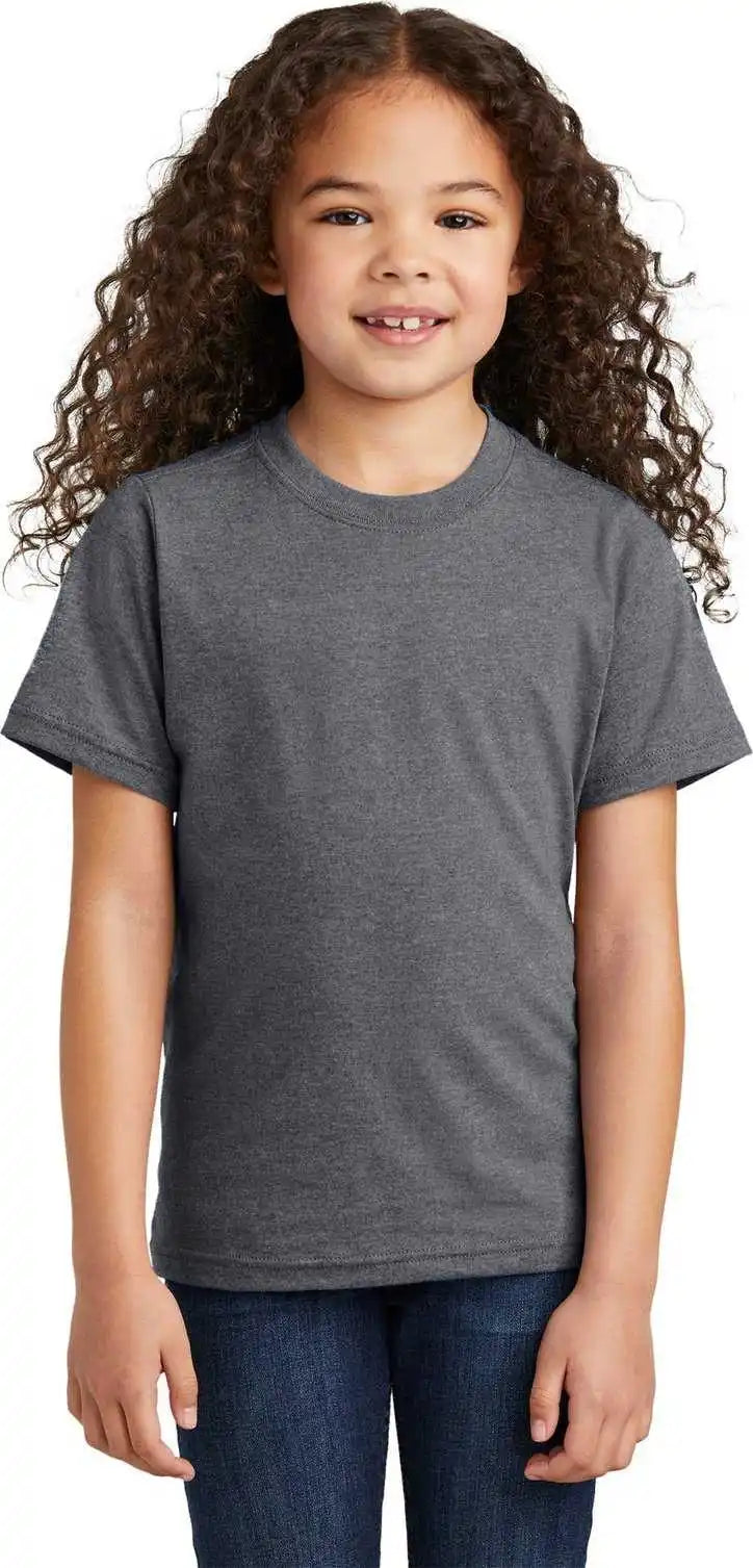 Port & Company Pc330y Youth Tri Blend Tee Graphite Heather