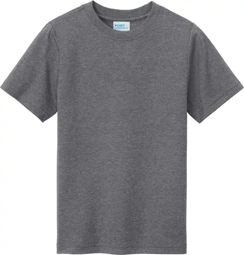 Port & Company Pc330y Youth Tri Blend Tee Graphite Heather