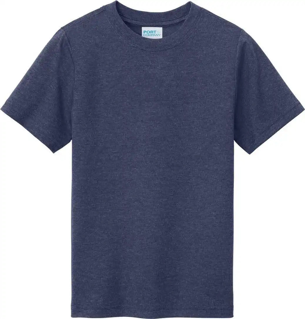 Port & Company Pc330y Youth Tri Blend Tee Team Navy Heather
