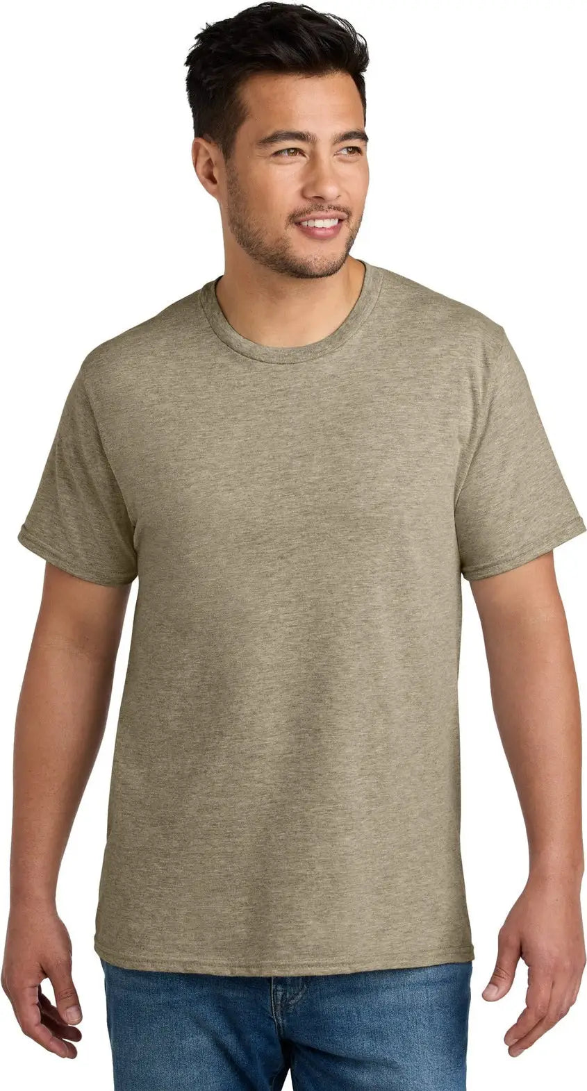 Port & Company Pc340 co Cvc Tee - Desert Tan Heather - Adult s
