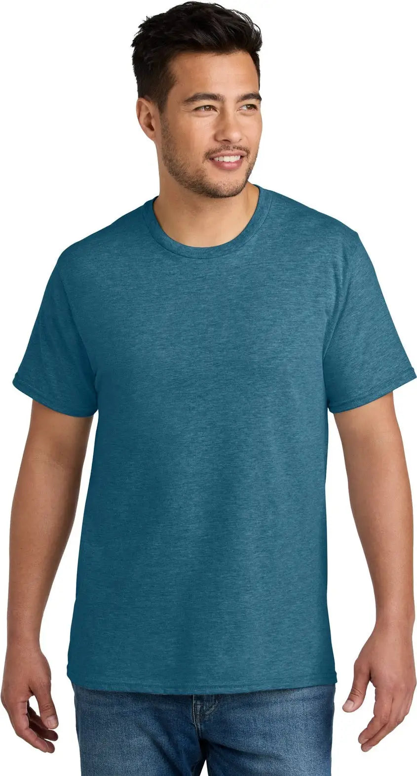Port & Company Pc340 co Cvc Tee - Mountain Blue Heather - Adult s
