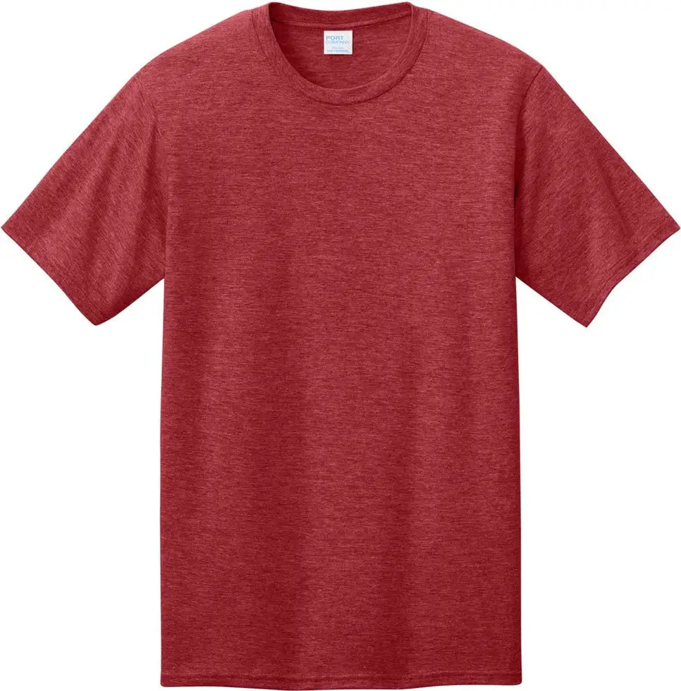 Port & Company Pc340 co Cvc Tee - Team Cardinal Heather