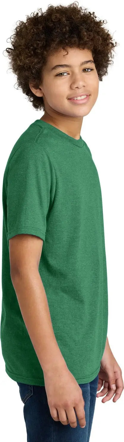 Port & Company Pc340y co Youth Cvc Tee - Athletic Kelly Green Heather