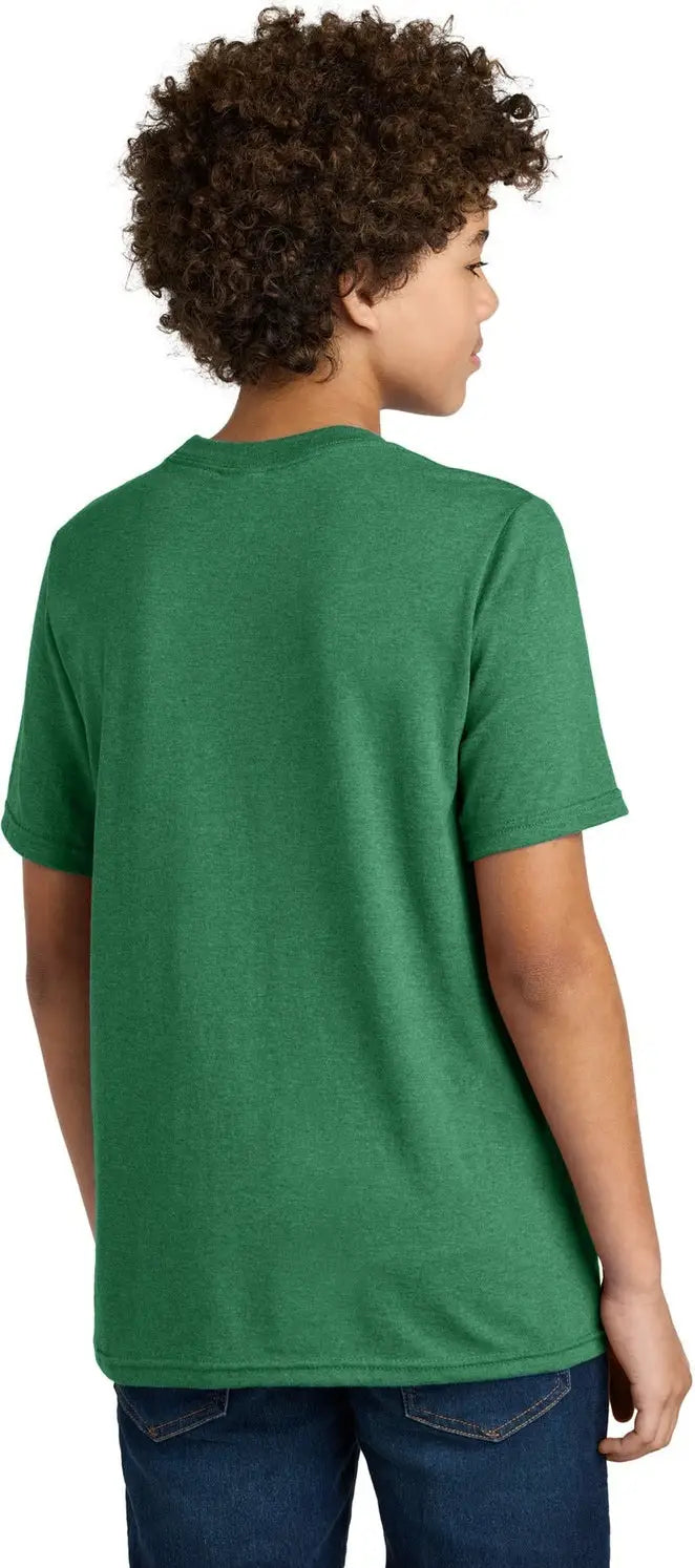 Port & Company Pc340y co Youth Cvc Tee - Athletic Kelly Green Heather