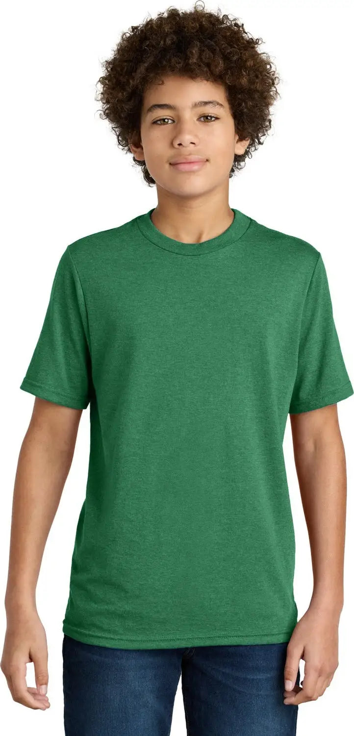 Port & Company Pc340y co Youth Cvc Tee - Athletic Kelly Green Heather - Xs