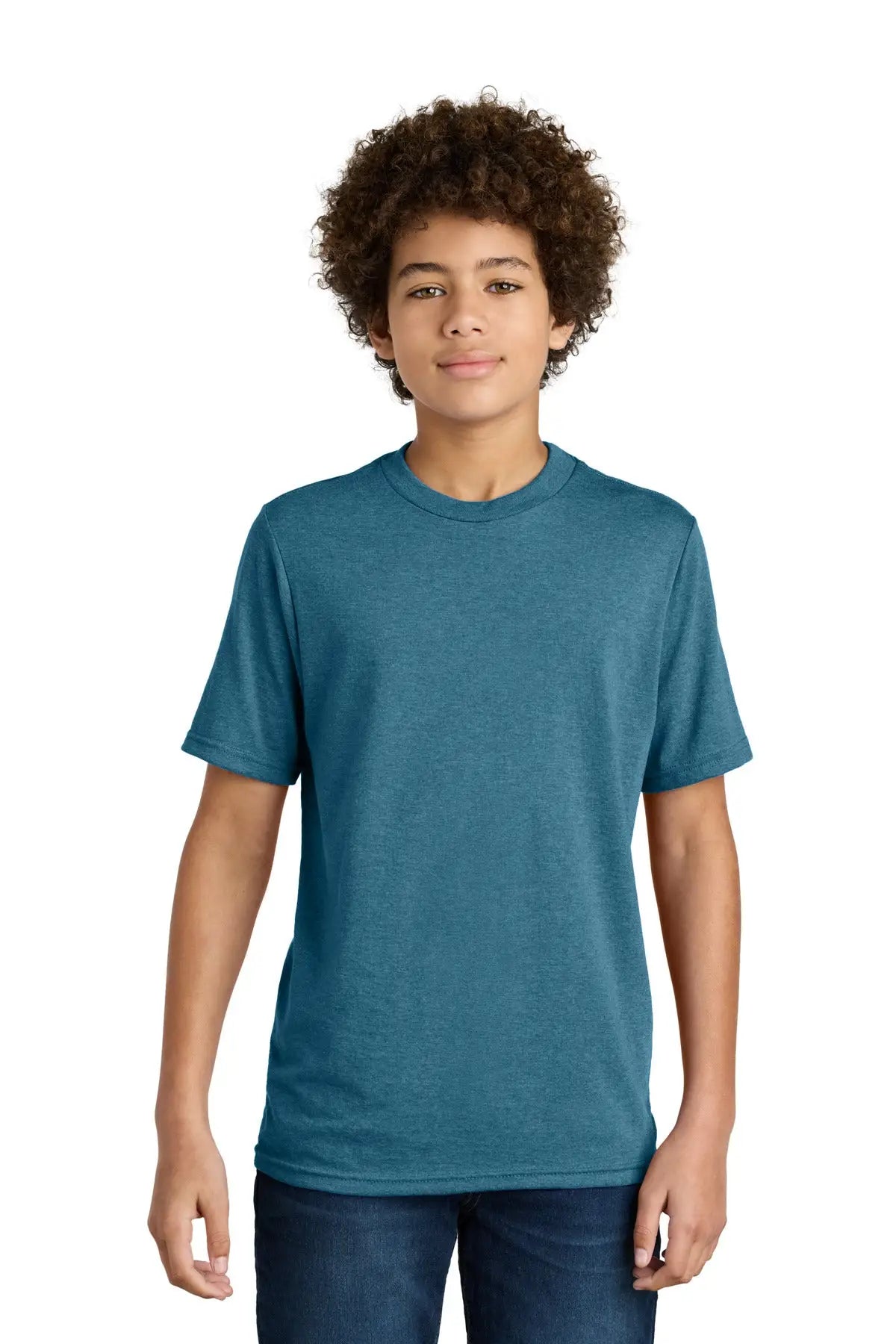 Port & Company Pc340y co Youth Cvc Tee - Mountain Blue Heather