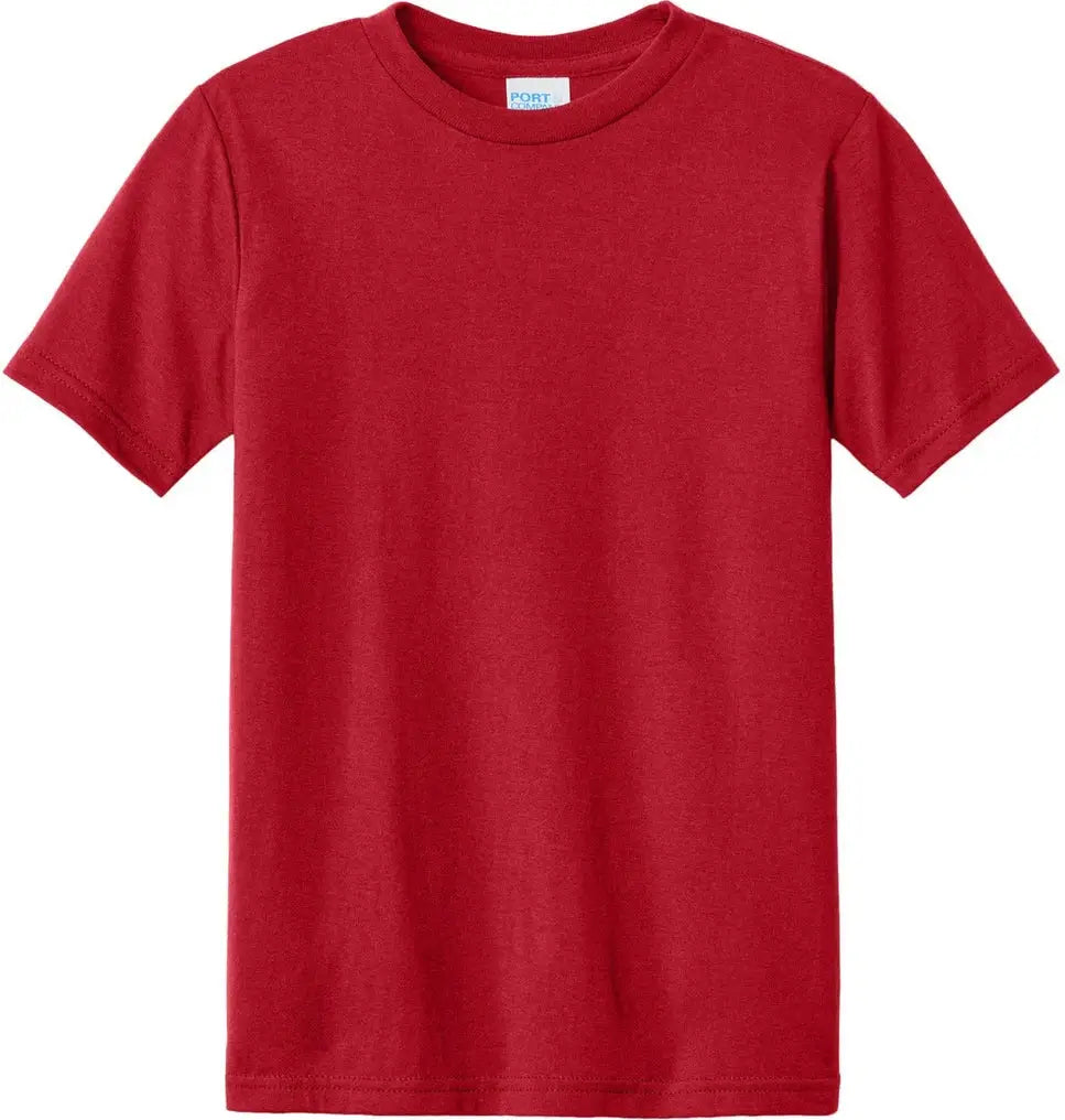 Port & Company Pc340y co Youth Cvc Tee - Red