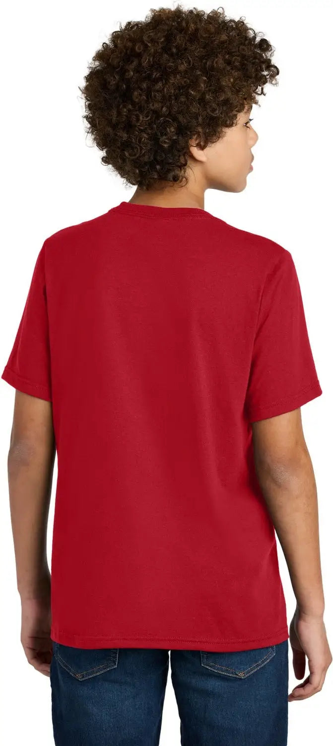 Port & Company Pc340y co Youth Cvc Tee - Red