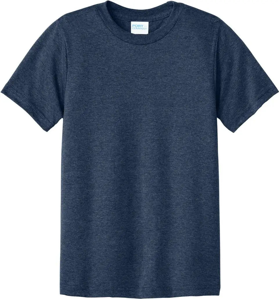 Port & Company Pc340y co Youth Cvc Tee - Team Navy Heather