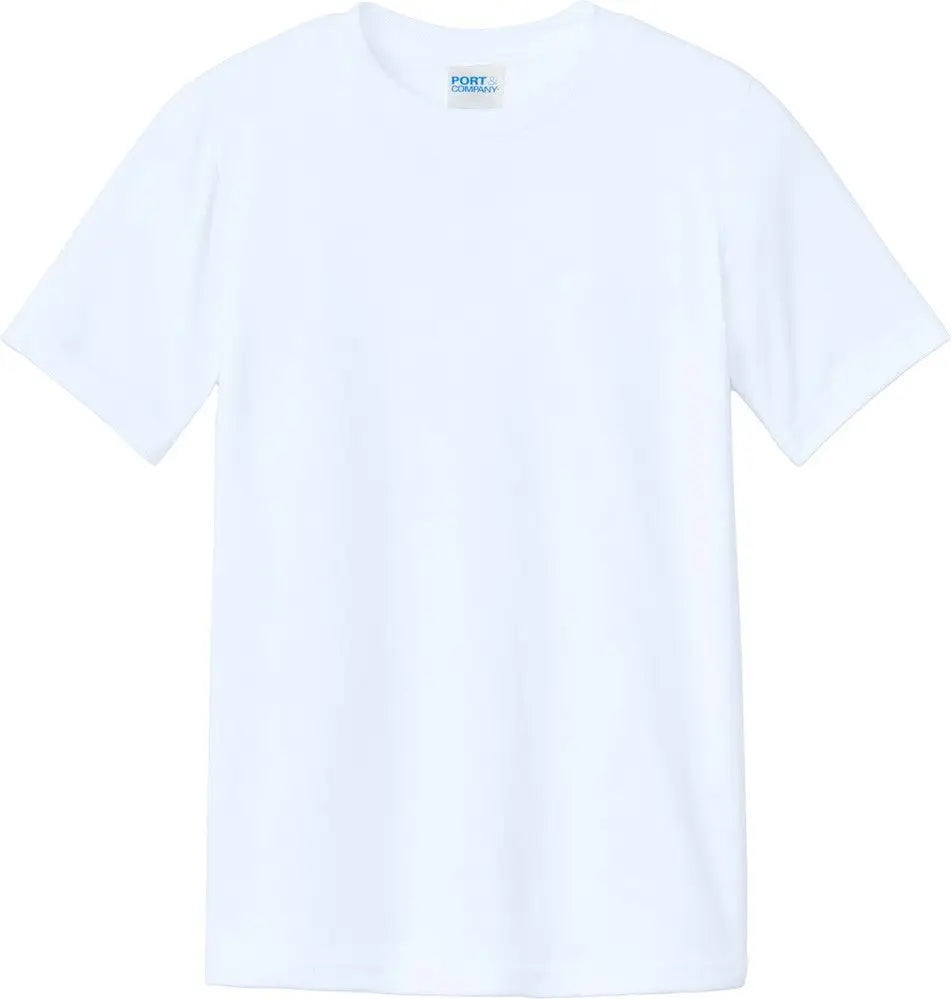 Port & Company Pc340y co Youth Cvc Tee - White