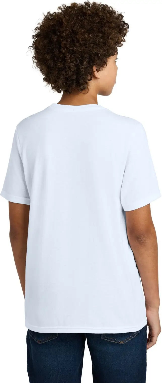 Port & Company Pc340y co Youth Cvc Tee - White