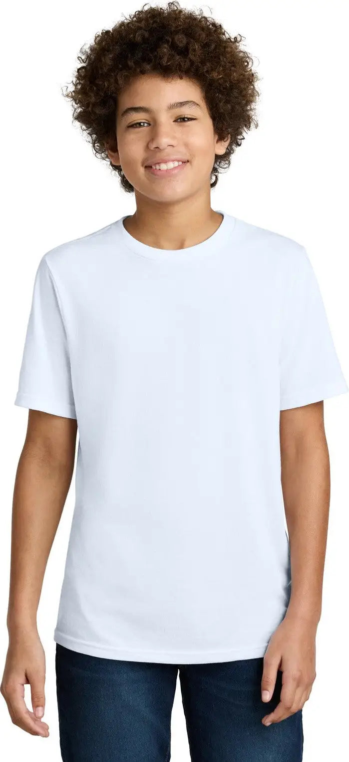 Port & Company Pc340y co Youth Cvc Tee - White - Xs