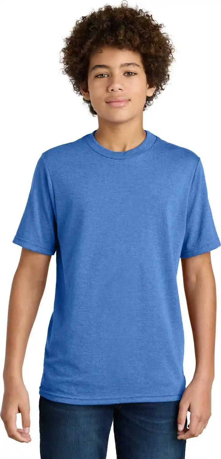 Port & Company Pc340y Youth Cvc Tee - Heather Royal