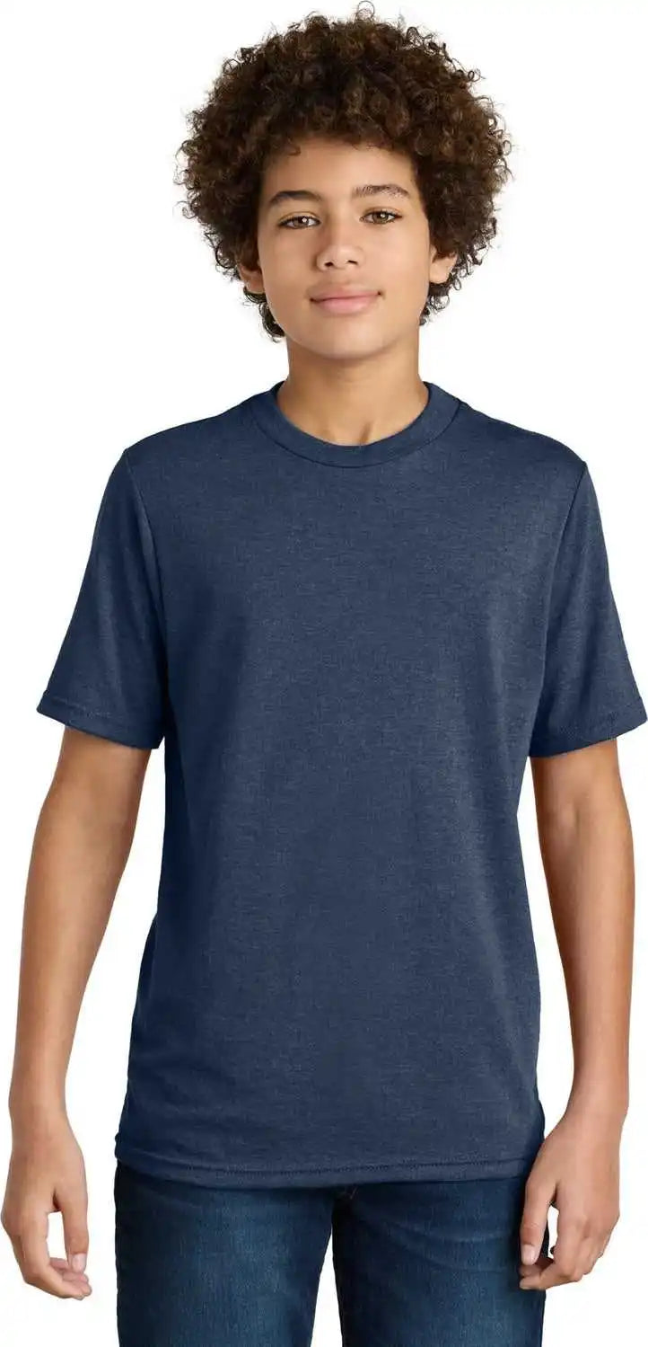 Port & Company Pc340y Youth Cvc Tee Team Navy Heather