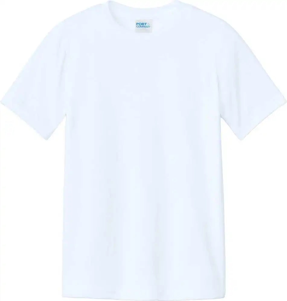 Port &amp; Company Pc340y Youth Cvc Tee - White