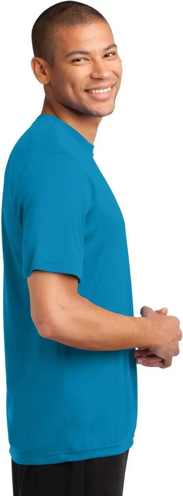 Port &amp; Company Pc380 Performance Tee Neon Blue