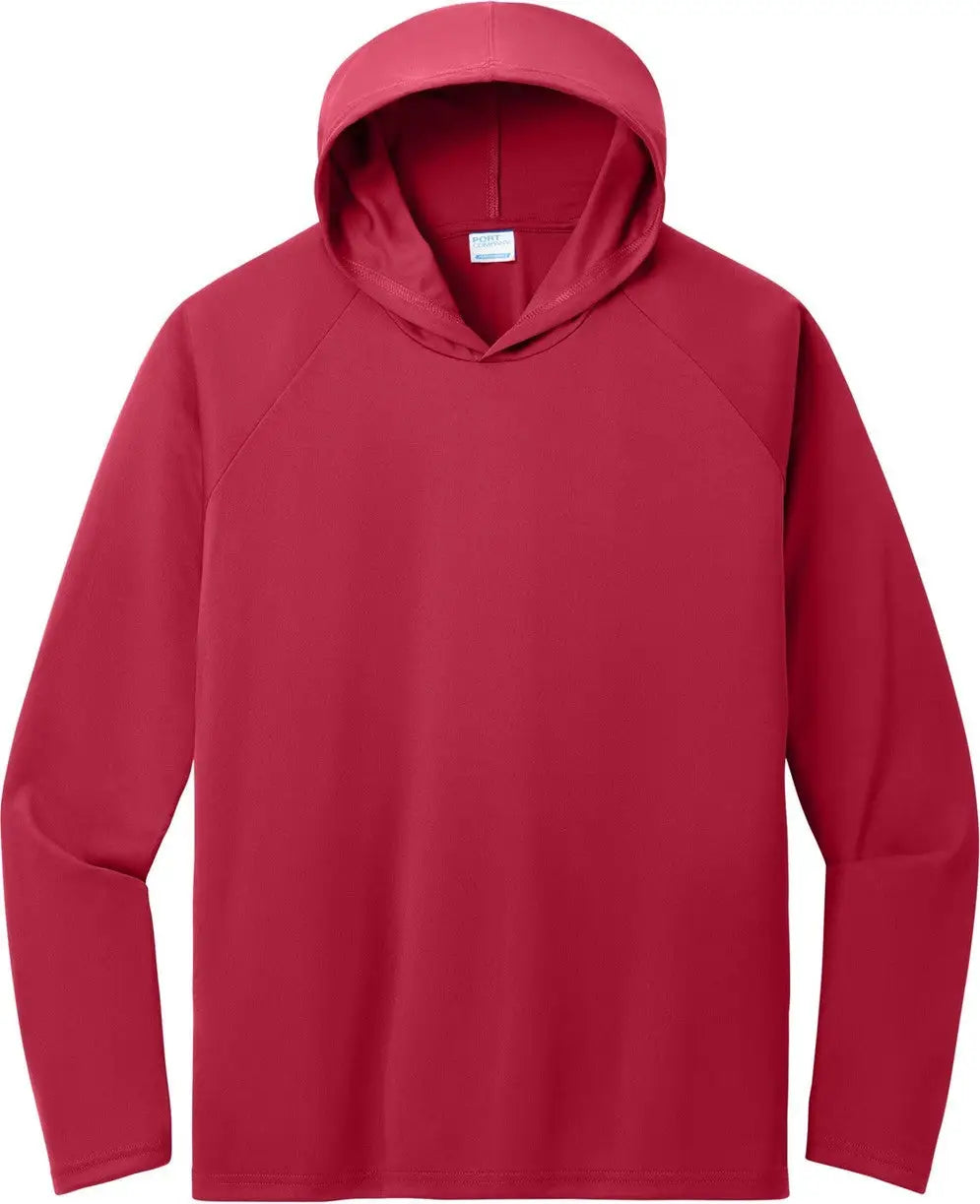 Port & Company Pc380h co Performance Pullover Hooded Tee - Red