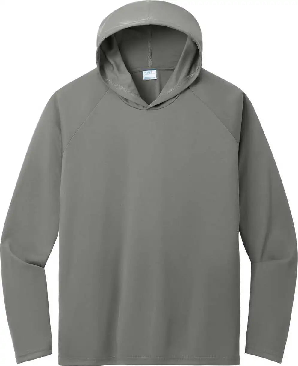 Port &amp; Company Pc380h Performance Pullover Hooded Tee Charcoal