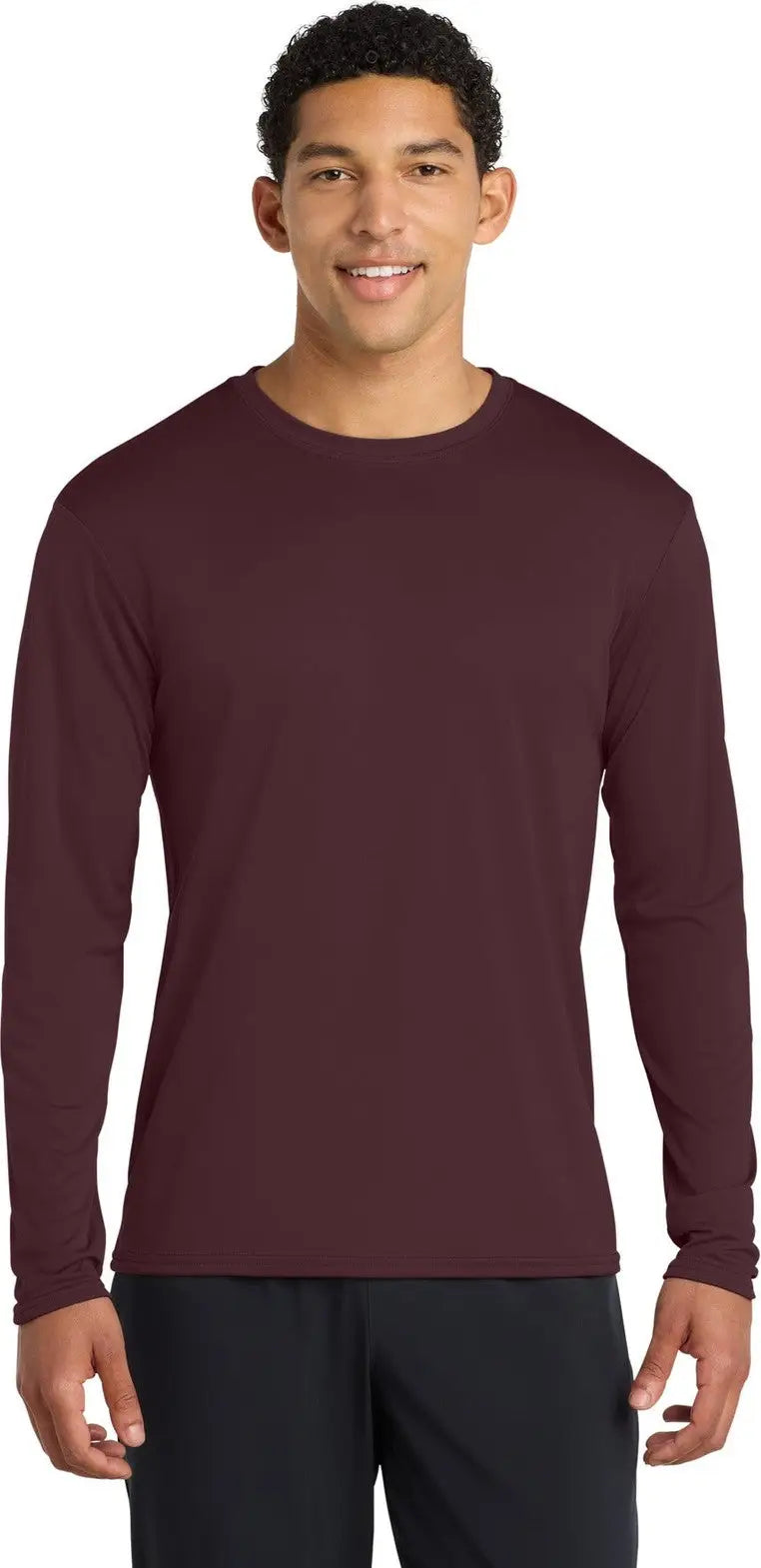 Port & Company Pc380ls co Long Sleeve Performance Tee - Athletic Maroon - Adult s