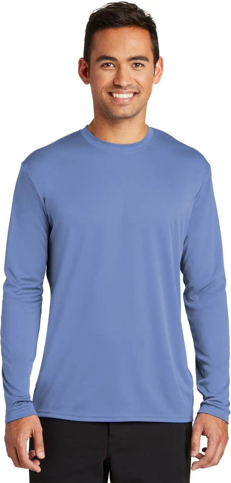 Port & Company Pc380ls co Long Sleeve Performance Tee - Carolina Blue - Adult s
