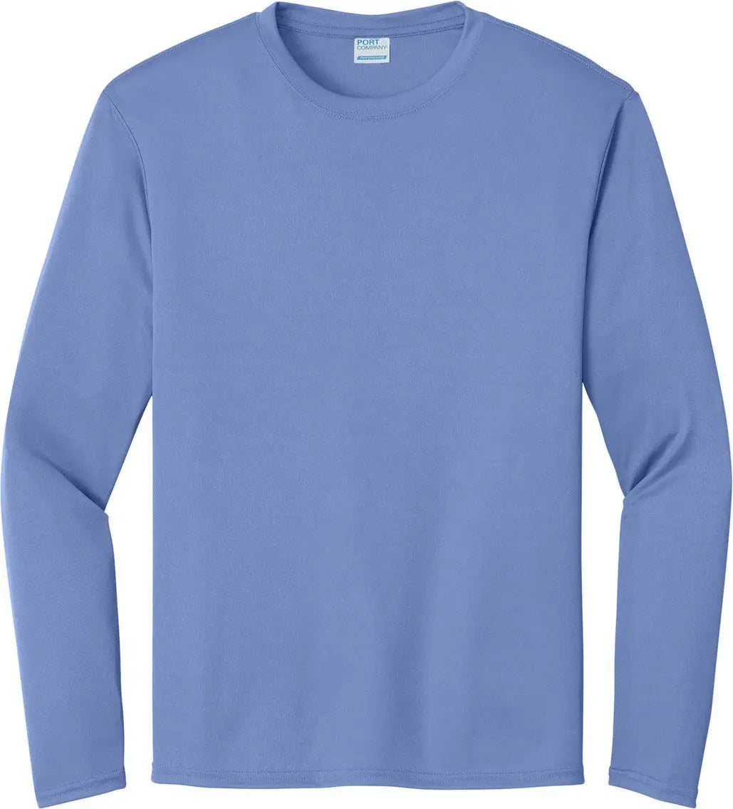 Port & Company Pc380ls co Long Sleeve Performance Tee - Carolina Blue