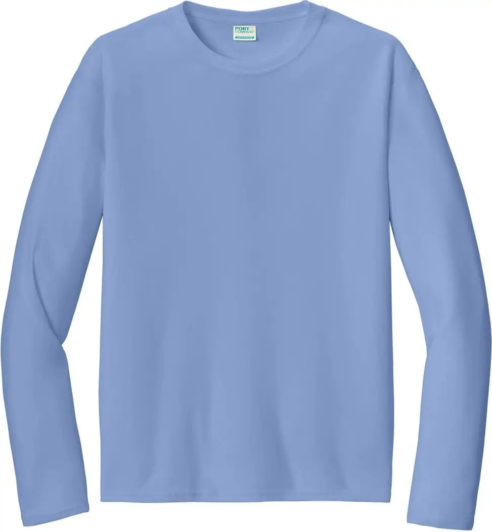Port & Company Pc380ls co Long Sleeve Performance Tee - Carolina Blue