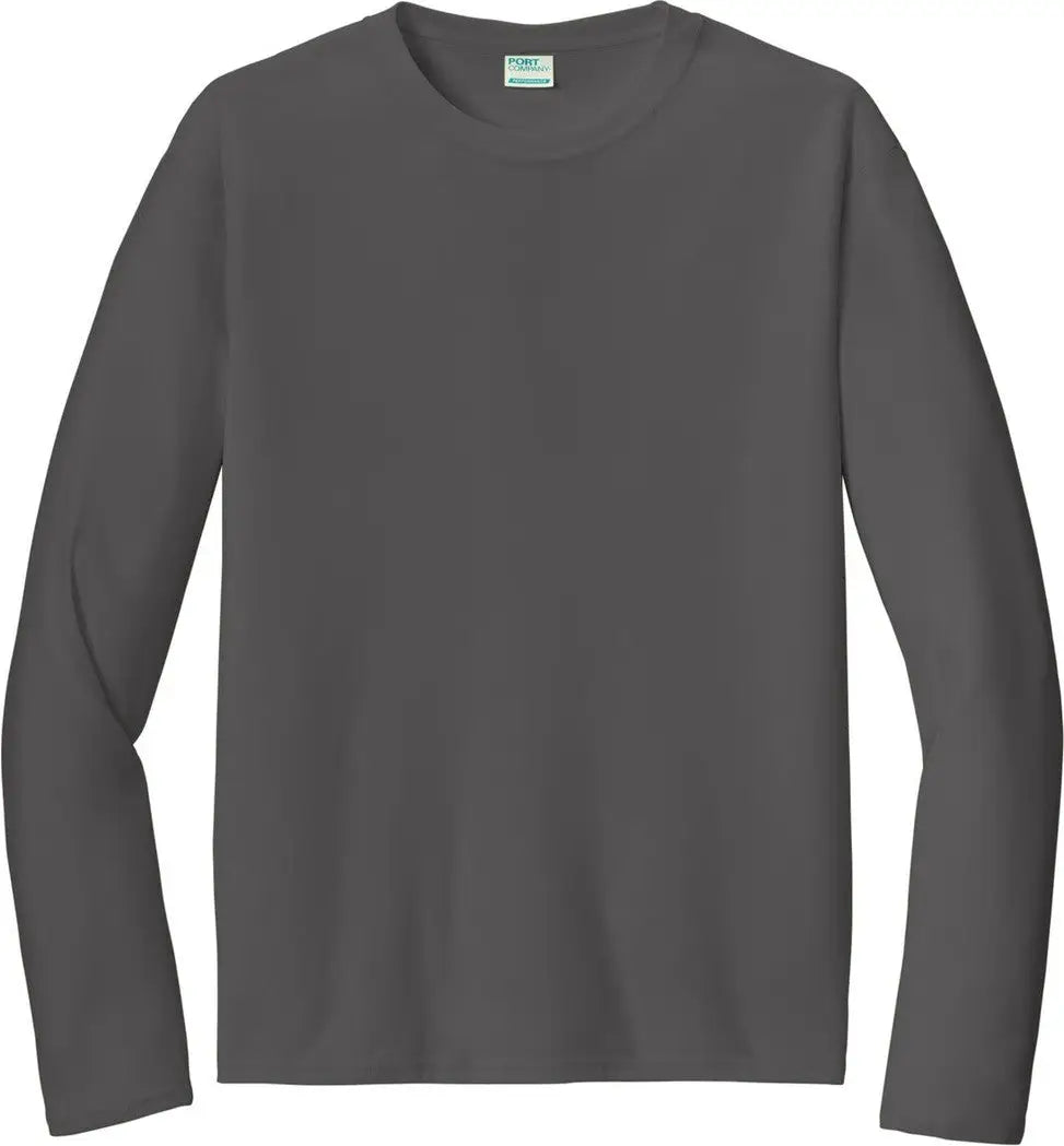 Port & Company Pc380ls co Long Sleeve Performance Tee - Charcoal