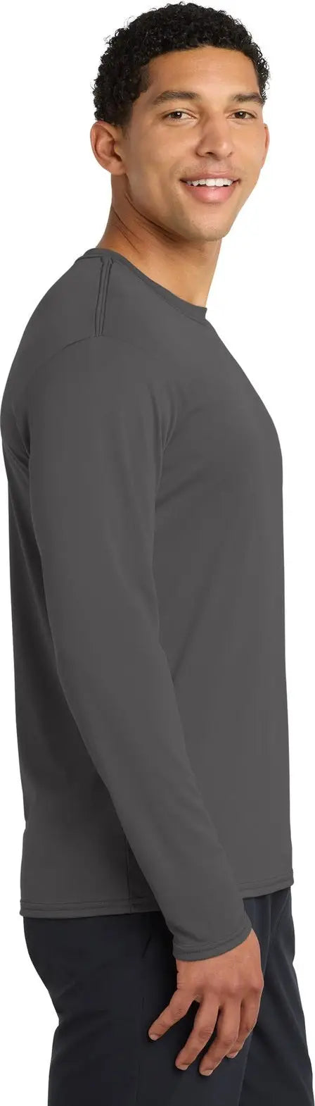 Port & Company Pc380ls co Long Sleeve Performance Tee - Charcoal