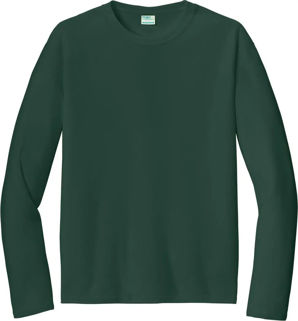 Port & Company Pc380ls co Long Sleeve Performance Tee - Dark Green