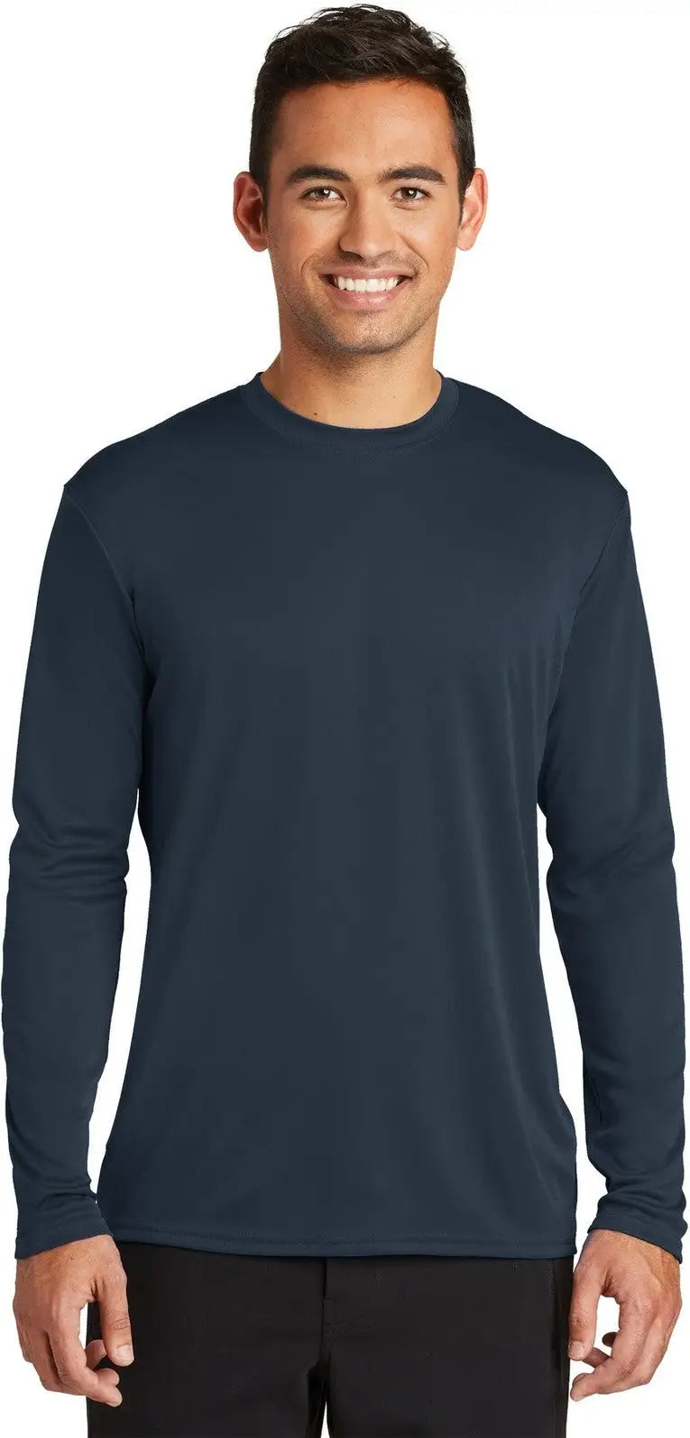 Port & Company Pc380ls co Long Sleeve Performance Tee - Deep Navy - Adult s
