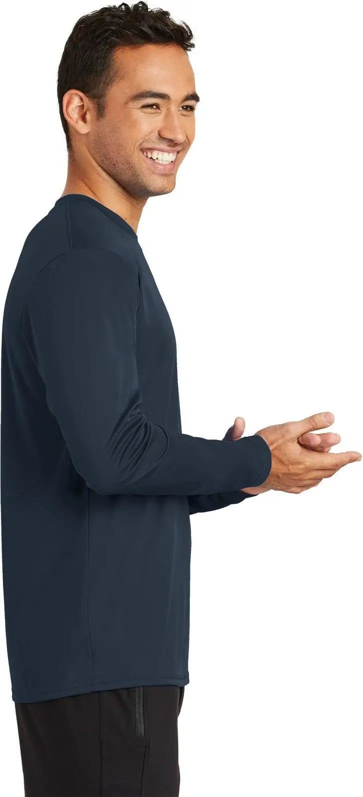 Port & Company Pc380ls co Long Sleeve Performance Tee - Deep Navy
