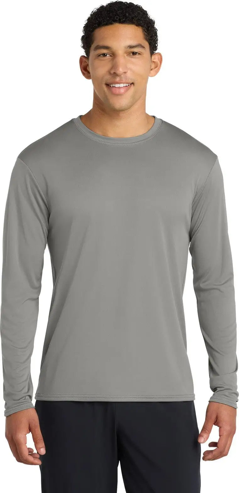 Port & Company Pc380ls co Long Sleeve Performance Tee - Gray Concrete