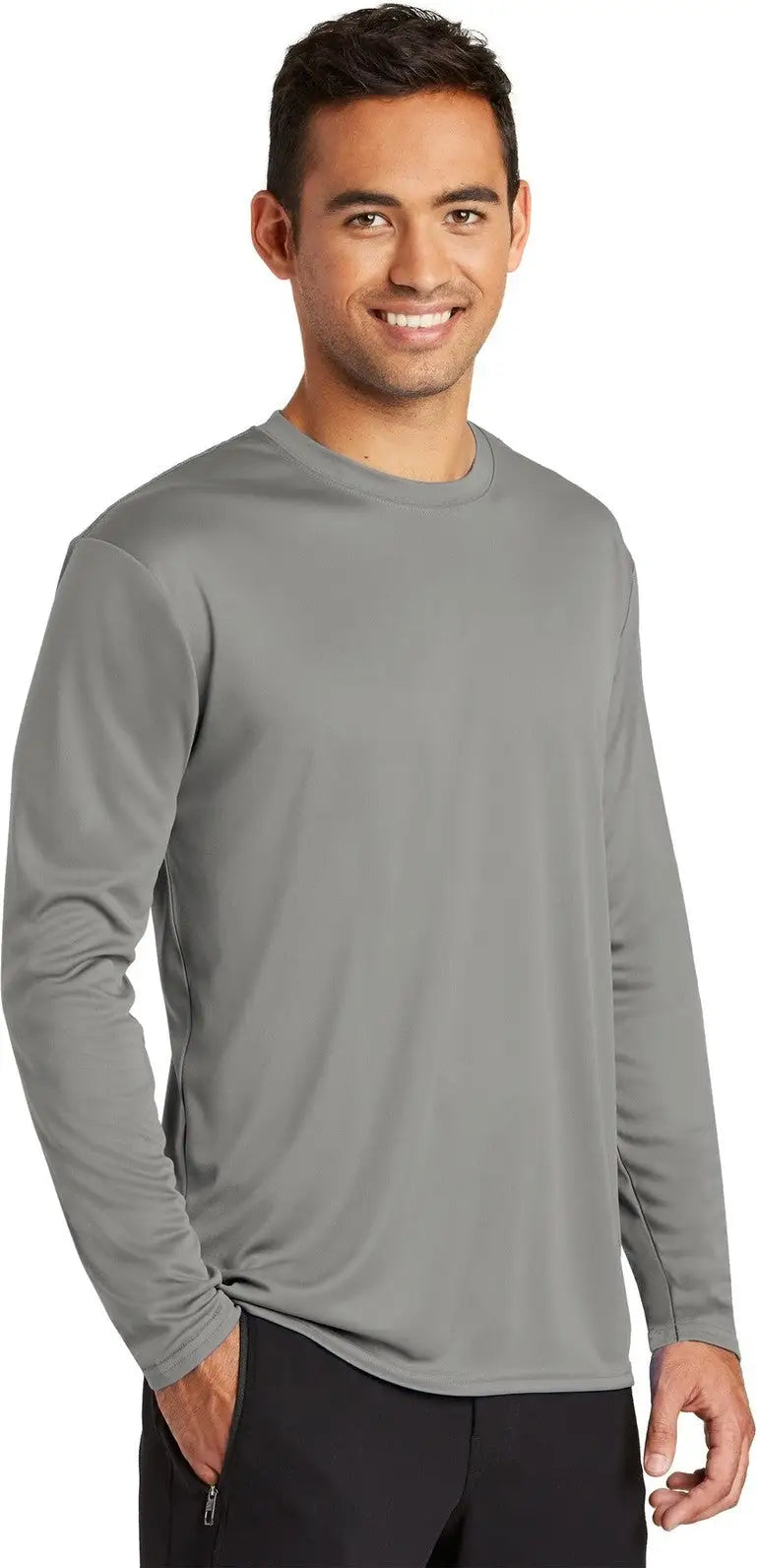 Port & Company Pc380ls co Long Sleeve Performance Tee - Gray Concrete