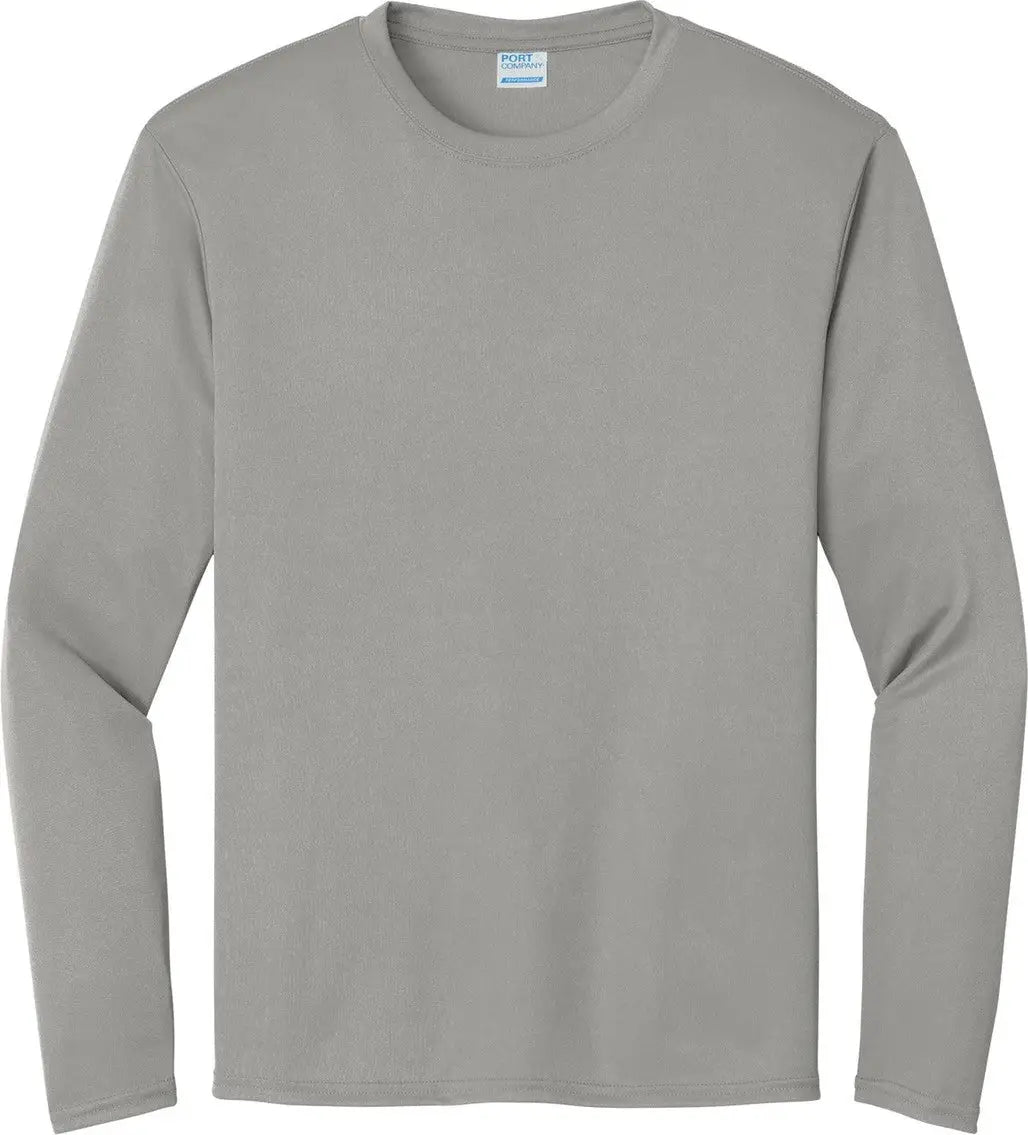 Port & Company Pc380ls co Long Sleeve Performance Tee - Gray Concrete