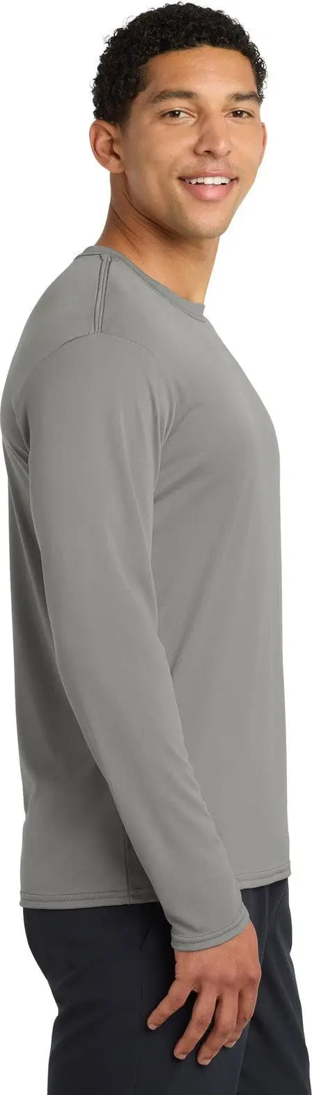 Port & Company Pc380ls co Long Sleeve Performance Tee - Gray Concrete