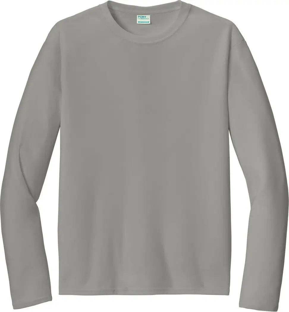 Port & Company Pc380ls co Long Sleeve Performance Tee - Gray Concrete