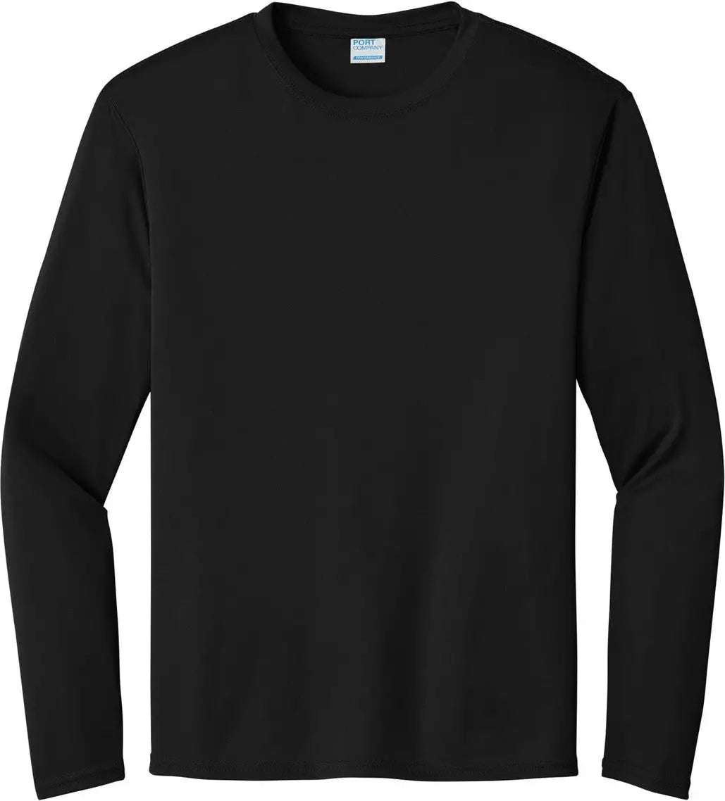 Port & Company Pc380ls co Long Sleeve Performance Tee - Jet Black
