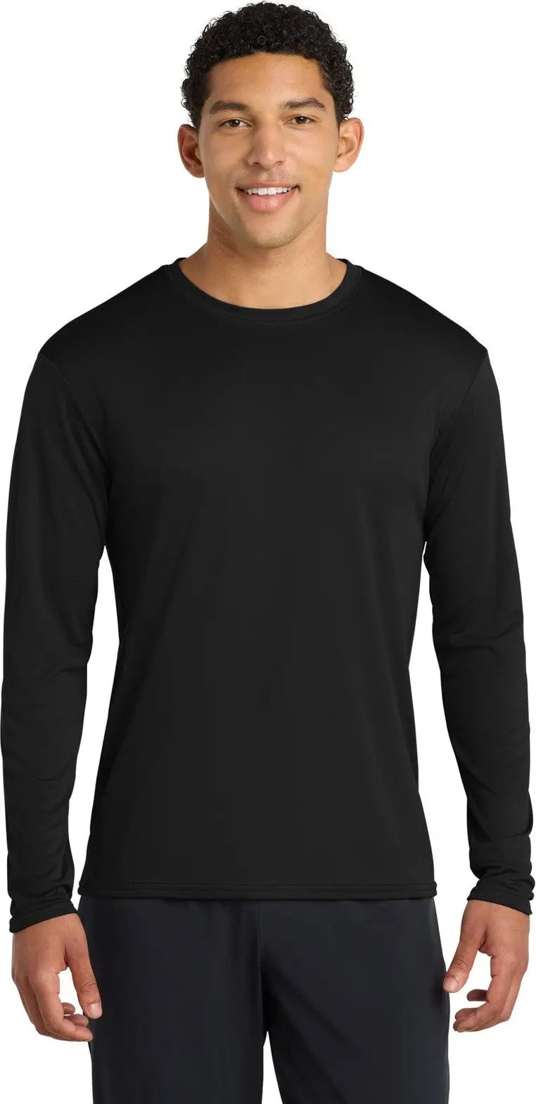 Port & Company Pc380ls co Long Sleeve Performance Tee - Jet Black