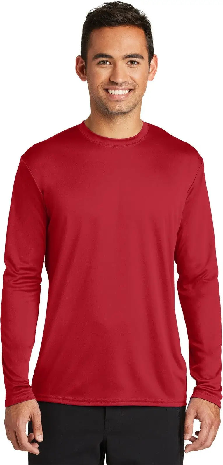 Port & Company Pc380ls co Long Sleeve Performance Tee - Red - Adult s