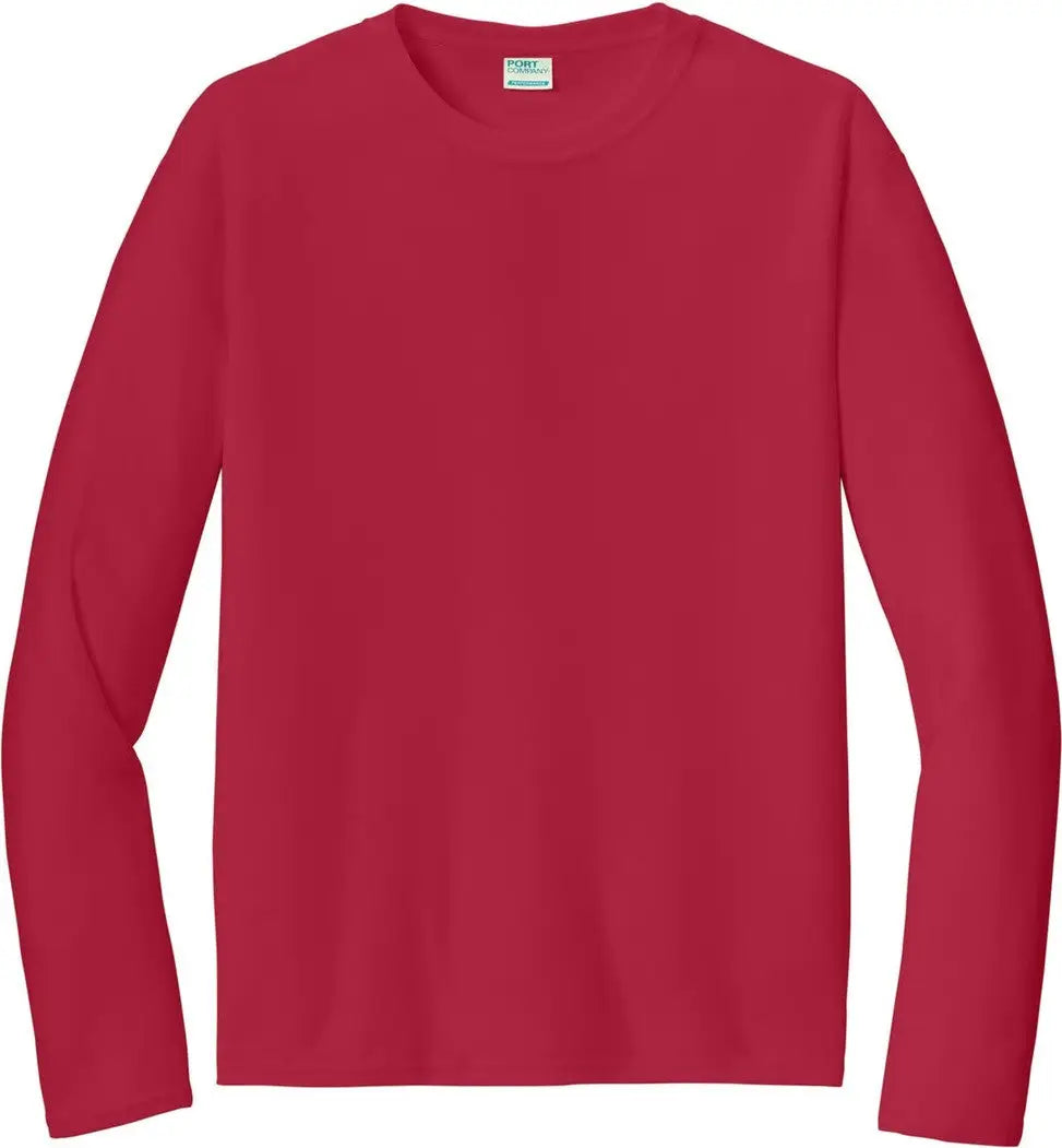 Port & Company Pc380ls co Long Sleeve Performance Tee - Red