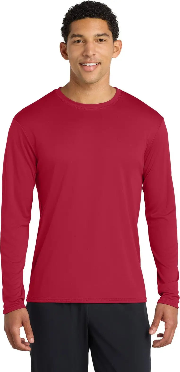 Port & Company Pc380ls co Long Sleeve Performance Tee - Red