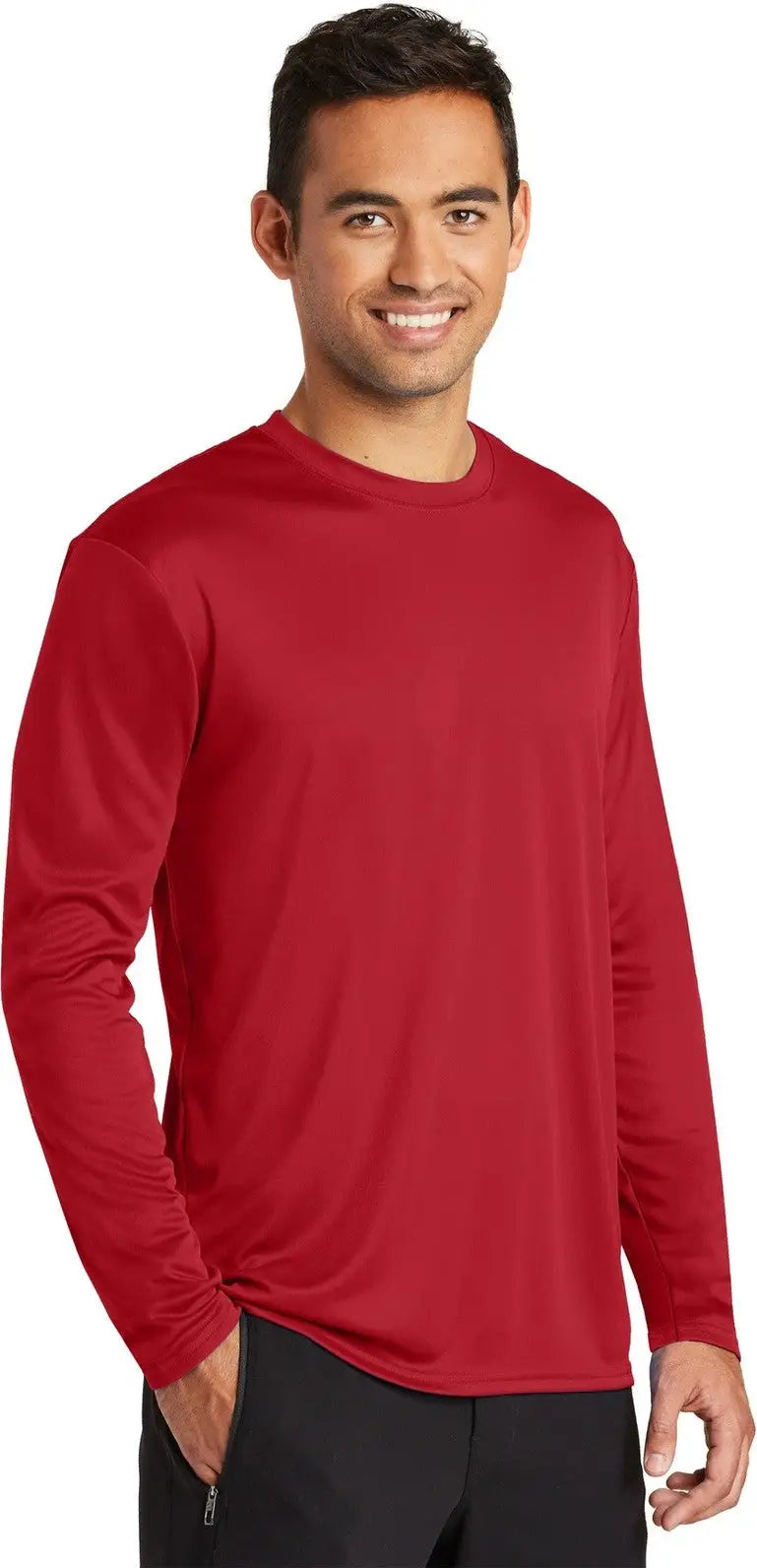 Port & Company Pc380ls co Long Sleeve Performance Tee - Red