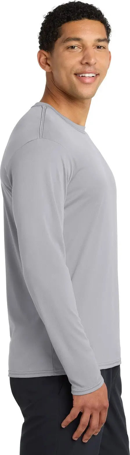 Port & Company Pc380ls co Long Sleeve Performance Tee - Silver