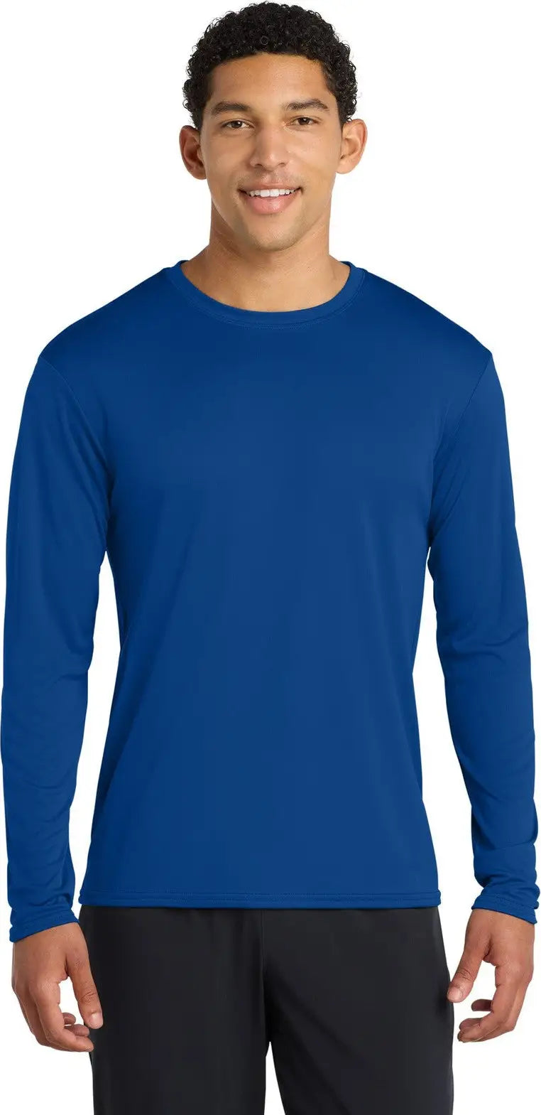 Port & Company Pc380ls co Long Sleeve Performance Tee - True Royal - Adult s
