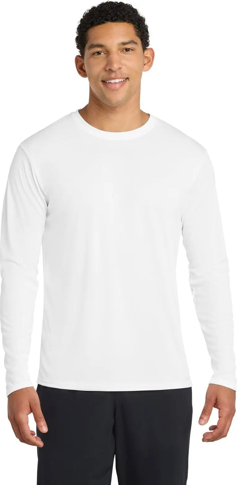Port & Company Pc380ls co Long Sleeve Performance Tee - White