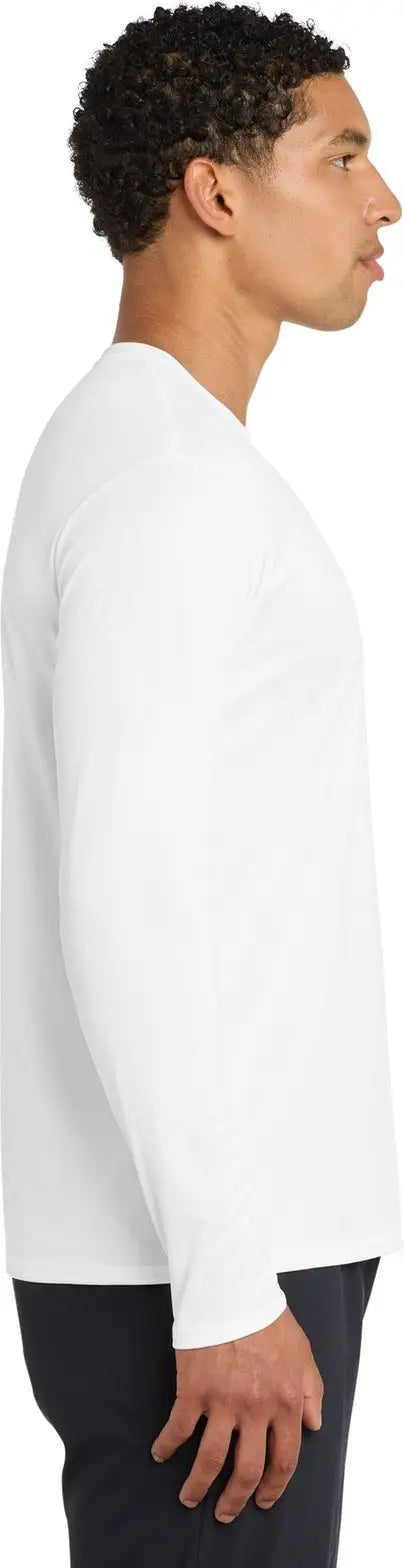Port & Company Pc380ls co Long Sleeve Performance Tee - White