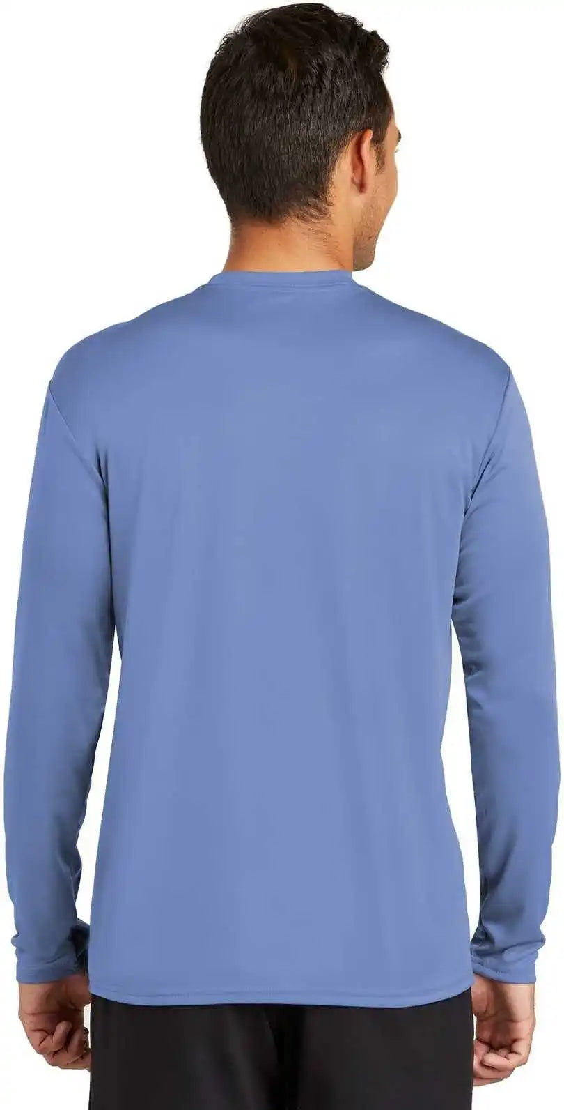 Port &amp; Company Pc380ls Long Sleeve Performance Tee Carolina Blue